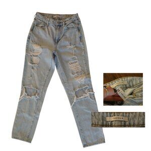 Pacsun High-Rise Distressed Mom Jeans – Size 25